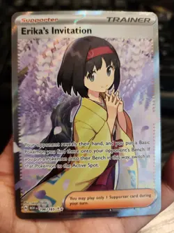 Pokemon Card ERIKAS INVITATION 196/165 ULTRA RARE Near mint NM - Image 1