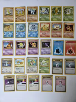 Pokemon WOTC Base Set 1999 Mixed Lot (29 Cards) - Bulbasaur Haunter Charmander - Image 1