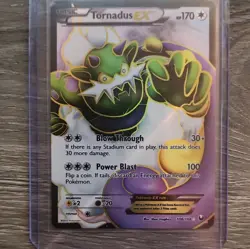 Pokemon Tornadus EX 108/108 Dark Explorers Ultra Rare Holo Full Art Card - Image 1