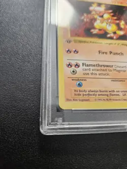 Pokemon PSA 10 1st Edition Shadowless Base Set Magmar (36/102) GEM MINT - Image 2