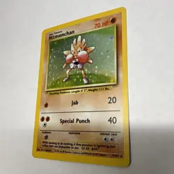 Pokemon Hitmonchan Base Set 7/102 Holo Rare WOTC Vintage Pokemon Card - Image 3