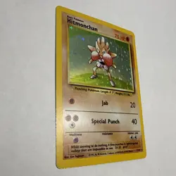 Pokemon Hitmonchan Base Set 7/102 Holo Rare WOTC Vintage Pokemon Card - Image 4