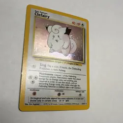 Pokemon TCG Clefairy Base Set Holo Rare 40 HP Card 5/102 English - Image 4