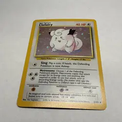 Pokemon TCG Clefairy Base Set Holo Rare 40 HP Card 5/102 English - Image 5