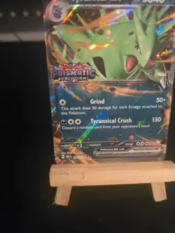 Pokemon Card Tyranitar Ex #64 (Prismatic Evolutions Stamp) Holo - Image 4