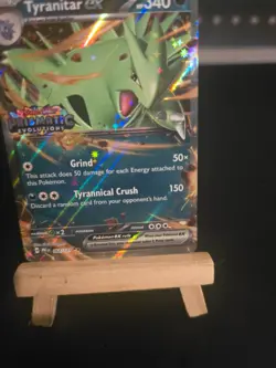 Pokemon Card Tyranitar Ex #64 (Prismatic Evolutions Stamp) Holo - Image 5