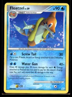 2007 Diamond & Pearl Floatzel #26 Non Holo Pokemon Card - Image 1