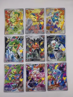 Pokemon First Partner Illustration Collection Series 2 Complete Set 9 Cards - Image 1