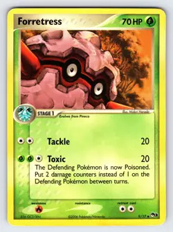 Forretress 9/17 2006 Pop Series 3 Promo Pokemon Card Vintage Exclusive - Lp/Mp - Image 1