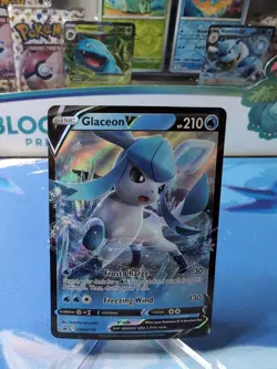 Glaceon V - SWSH196 - Pokemon Sword & Shield Promo Ultra Rare Holo Card NM - Image 1