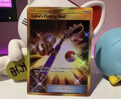 Lana's Fishing Rod 266/236 Secret Rare Gold Holo Full Art Pokemon Card ✨✨ - Image 1