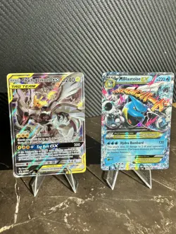 Pokemon Team Tag Pikachu & Zekrom GX SM168 Promo HP/DMG + BONUS READ! - Image 1