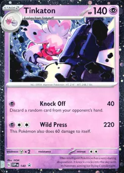 Tinkaton - (Cosmo Holo) SVP SV: Scarlet & Violet Promo Cards #140 Promo Holo NM - Image 1