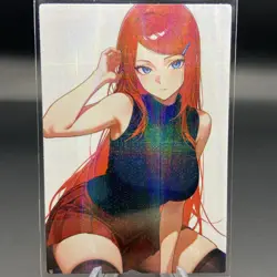 Kushina Uzumaki Holographic Anime Collectible Trading Card - Image 1