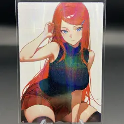 Kushina Uzumaki Holographic Anime Collectible Trading Card - Image 2