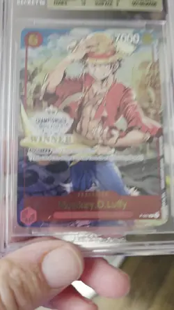 2023 ONE PIECE EN MONKEY D. LUFFY STORE CHAMPIONSHIP WINNER P-001 BGS 9.5 - Image 2