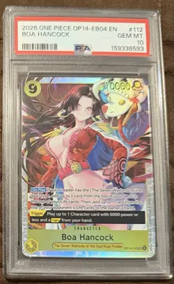 2026 One Piece Op14-Eb04-The Azure Sea'S Seven #112 Boa Hancock PSA10 - Image 1