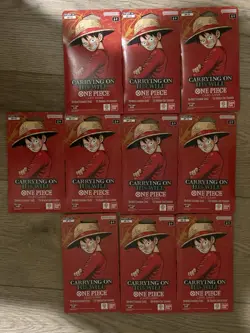 Lot Of 10 One Piece TCG: Carrying On His Will Sleeved Booster Pack OP-13 English - Image 1