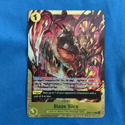 Blaze Slice One Piece TCG OP07-116 Best Selection Vol. 5 English Alt Promo - Image 1