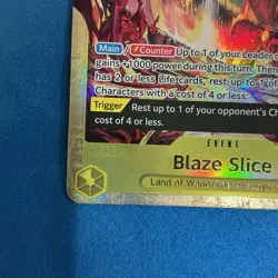 Blaze Slice One Piece TCG OP07-116 Best Selection Vol. 5 English Alt Promo - Image 5