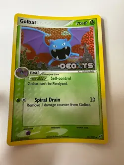 Golbat 31/107 Uncommon Deoxys Pokemon Reverse Holo Lightly Played (Curve) - Image 1