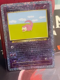 Pokemon TCG Legendary Collection Slowpoke 93/110 Reverse Holo LP Vintage - Image 1