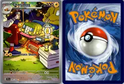 CHARJABUG 169/162 ILLUSTRATION RARE TEMPORAL FORCES POKEMON NM - Image 3