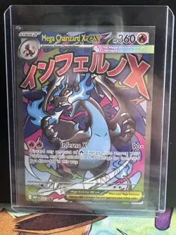 Pokemon Mega Charizard X ex 023 Me: Mega Evolution Promo Holo - Image 1