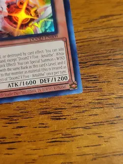 YUGIOH x1 DOOD-EN009 DOOMZ V FIVE - AMALTHE - ULTRA RARE EDITION NEVER PLAYED - Image 2