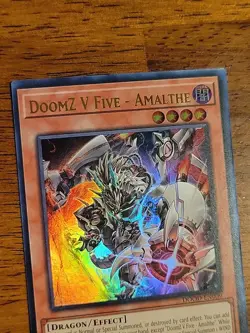 YUGIOH x1 DOOD-EN009 DOOMZ V FIVE - AMALTHE - ULTRA RARE EDITION NEVER PLAYED - Image 3