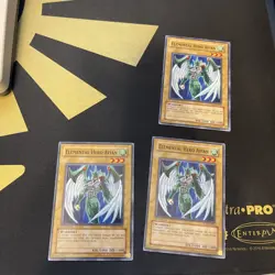 YUGIOH ELEMENTAL HERO AVIAN TLM-EN001 1ST COMMON X3 (LP) PLAYSET - Image 1