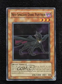 Neo-Spacian Dark Panther Unlimited YuGiOh Power of the Duelist #POTD-EN005 READ - Image 1