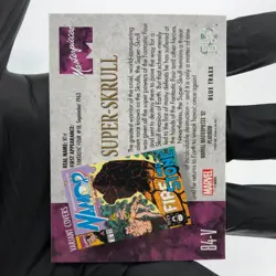 Marvel Card Super Skrull Blue Traxx 84-V Fleer Upper Deck Masterpieces [NM] - Image 3