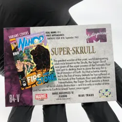 Marvel Card Super Skrull Blue Traxx 84-V Fleer Upper Deck Masterpieces [NM] - Image 4