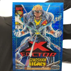 Marvel Card Havok Blue Traxx 35-V Fleer Upper Deck Masterpieces [NM] - Image 2