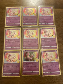 Pokemon TCG Celebrations Mew 011/025 Holo Rare Card LP/NM Condition 25th Ann - Image 1