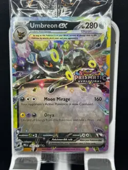 Pokemon TCG Prismatic Evolutions Umbreon EX Card 060/131 Stamped Promo, Sealed - Image 1