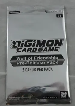 Digimon Card Game Wolf of Friendship Pre-Release Pack ENGLISH SEALED! - Image 1