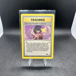 Pokemon TCG Sabrina's Psychic Control Gym Challenge 121 Unlimited Card - Image 1