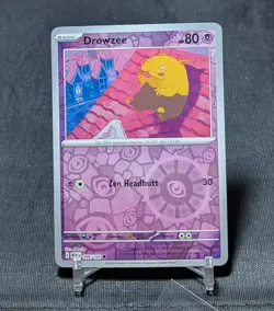 Drowzee Common Reverse Holo Scarlet & Violet: 151 Pokemon TCG Card 096/165 - Image 1