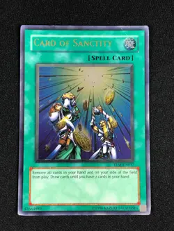 YUGIOH CARD OF SANCTITY TLM-EN037 ULTIMATE HP/ CREASES - Image 1