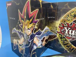 Official Yugioh Thick Cardboard Folding Playmat 1 - 1996 Double Sided & Orig Box - Image 2
