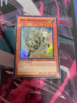 YUGIOH - FOSSIL DYNA PACHYCEPHALO - SUPER RARE - CT08 - NM - LIMITED EDITION - Image 1