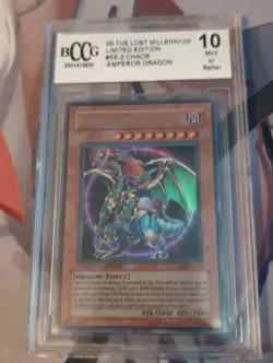Yu-Gi-Oh! Chaos Emperor Dragon Envoy of the End SE-2 BCCG 10 Ltd Ed SR Holo - Image 1