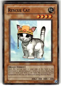 Yugioh - Rescue Cat FET-EN033 Unlimited - Flaming Eternity - Image 1