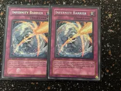 Yugioh 2x Infernity Barrier THSD 1st Secret Rare! - Image 1