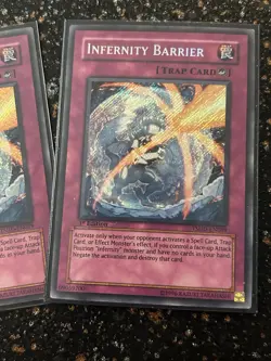 Yugioh 2x Infernity Barrier THSD 1st Secret Rare! - Image 3