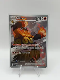 Pokemon TCG Emboar Full Art White Flare English Card 098/086 - Image 1