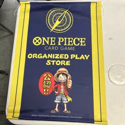 One Piece Card Game Monkey D. Luffy Banner | Organized Play Store Display - Image 1
