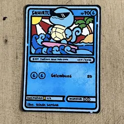Squirtle Non Holo Fan Art Card Selada Gambar Non TCG Spektrum Evolusi V3 D4 - Image 1